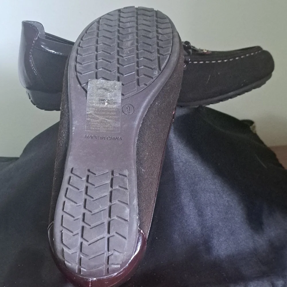AVON Cushion walk NBW brown/ Shiny Slip in Woman loafer size 9 - Picture 4 of 11